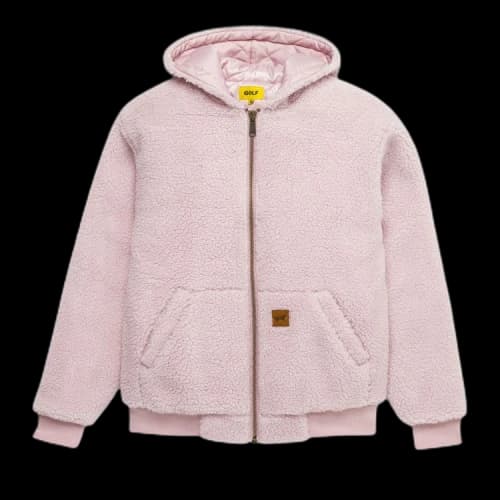 GOLF WANG Sherpa Hooded Work Jacket 'Pink'