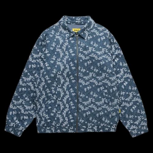 GOLF WANG Floral Embroidered Harrington Jacket 'Blue/White'