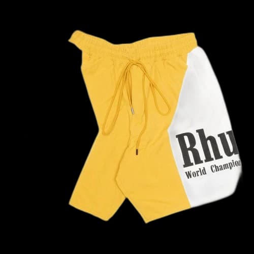 Rhude Panel Logo Short 'Mustard/White'
