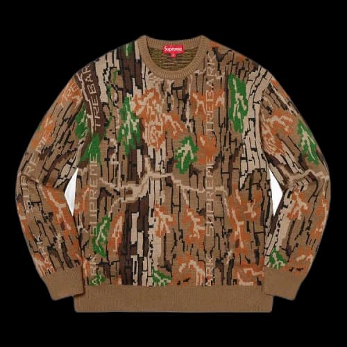 Supreme Trebark Camo Sweater 'Brown'