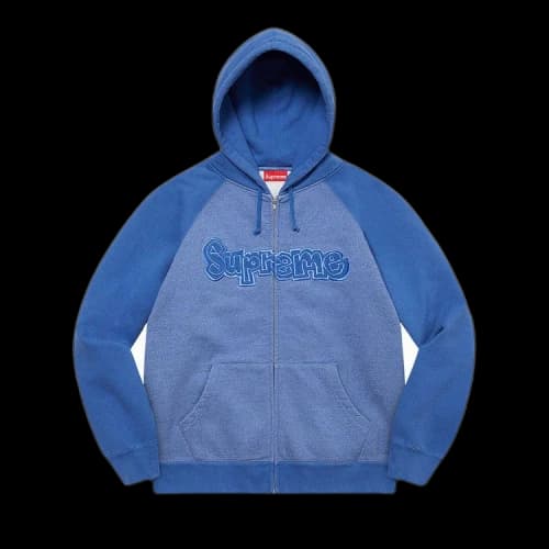 Supreme Gonz Appliqu� Zip Up Hooded Sweatshirt 'Washed Royal'