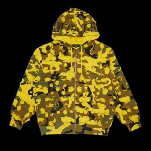 Supreme x Griffin Zip Up Hooded Sweatshirt 'Yellow Camo'