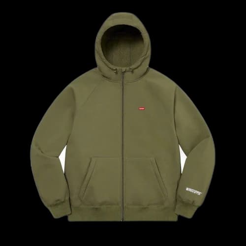 Supreme x WINDSTOPPER Zip Up Hooded Sweatshirt 'Dark Olive'