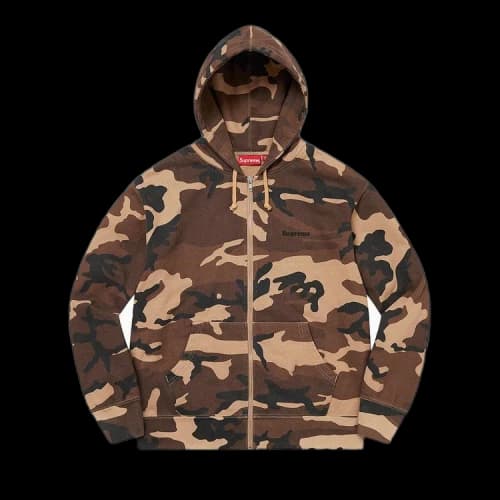 Supreme Lakshmi Zip Up Hooded Sweatshirt 'Brown Camo'