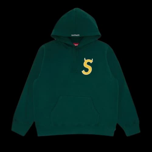 Supreme S Logo Hooded Sweatshirt 'Dark Green'
