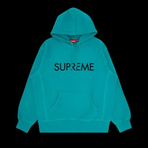 Supreme Capital Hooded Sweatshirt 'Dark Aqua'