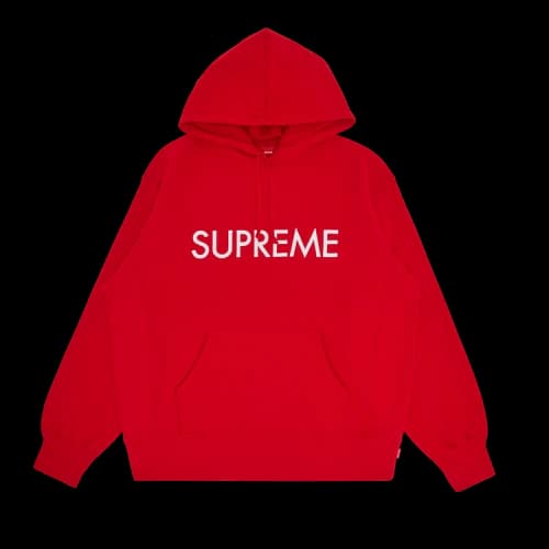 Supreme Capital Hooded Sweatshirt 'Red'