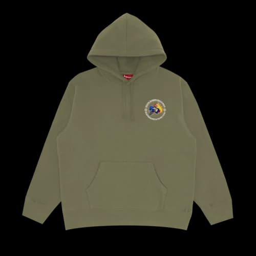 Supreme x Duck Down Records Hooded Sweatshirt 'Light Olive'