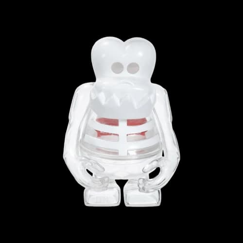 Supreme x Bounty Hunter Skull Kun Figurine 'Transparent'