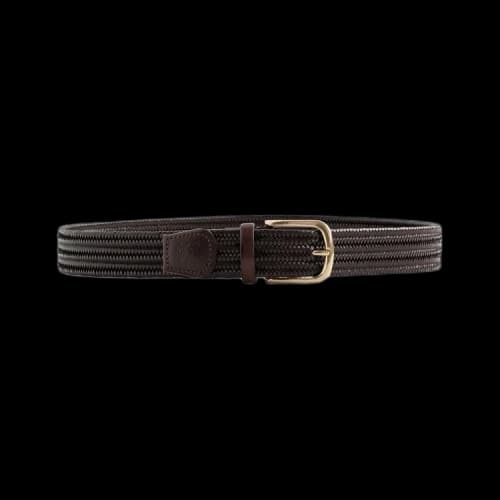 Aimé Leon Dore Braided Leather Belt 'Dark Brown'