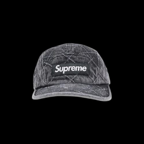 Supreme Punched Denim Camp Cap 'Black'