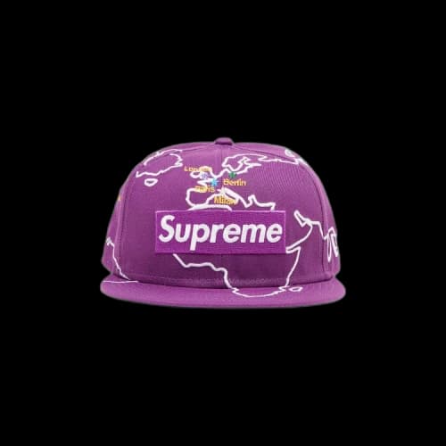 Supreme Worldwide Box Logo New Era 'Purple'