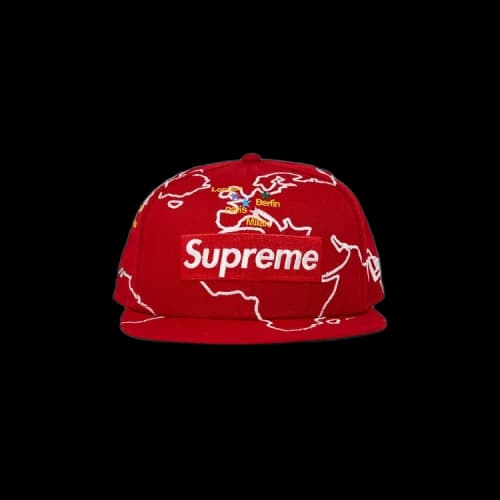 Supreme Worldwide Box Logo New Era 'Red'
