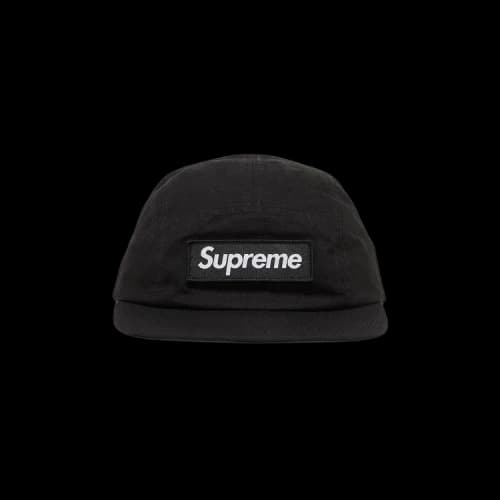 Supreme Waxed Cotton Camp Cap 'Black'