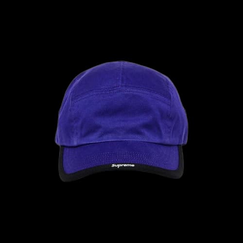 Supreme Visor Logo Camp Cap 'Blue'