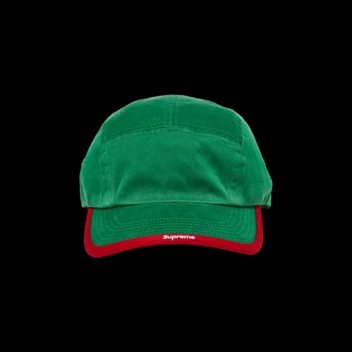 Supreme Visor Logo Camp Cap 'Green'