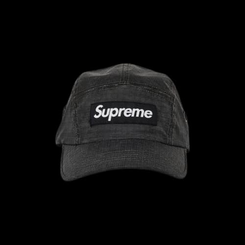 Supreme Distressed Ripstop Camp Cap 'Black'