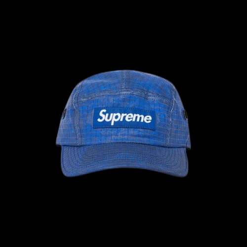 Supreme Distressed Ripstop Camp Cap 'Blue'