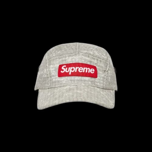 Supreme Distressed Ripstop Camp Cap 'Stone'