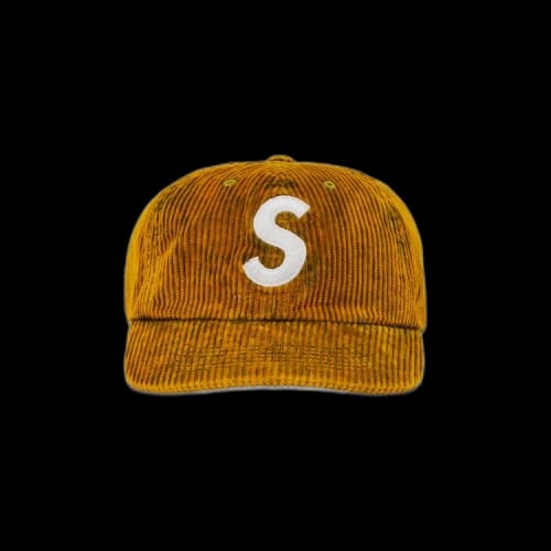 Supreme Corduroy S Logo 6-Panel 'Bleached Olive'