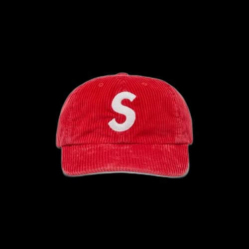 Supreme Corduroy S Logo 6-Panel 'Red'