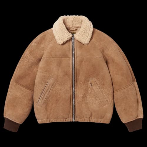 Supreme x Schott Shearling Bomber Jacket 'Brown'