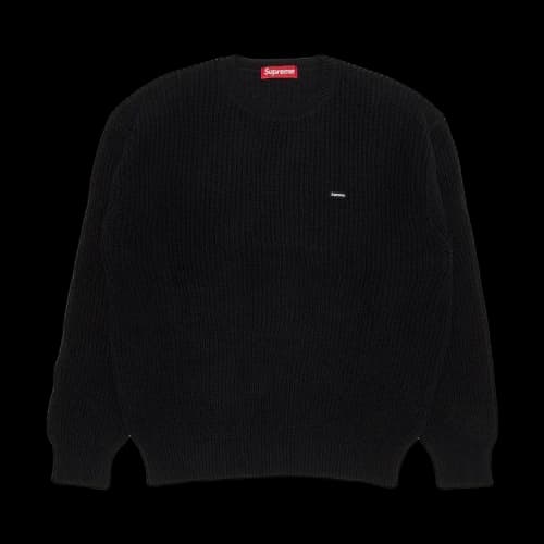 Supreme Small Box Ribbed Sweater 'Black'