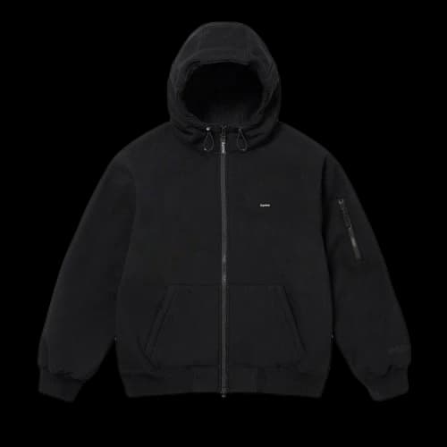 Supreme WINDSTOPPER Zip Up Hooded Sweatshirt 'Black'