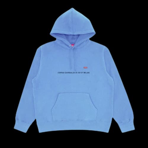 Supreme Shop Small Box Hooded Sweatshirt - Milan 'Pale Blue'