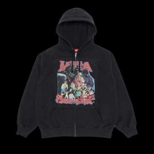 Supreme Muta Zip Up Hooded Sweatshirt 'Black'