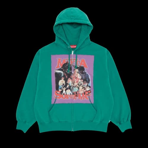 Supreme Muta Zip Up Hooded Sweatshirt 'Light Pine'