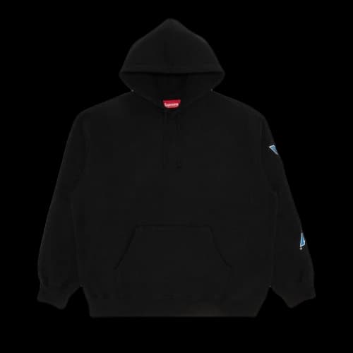 Supreme Sleeve Arc Hooded Sweatshirt 'Black'