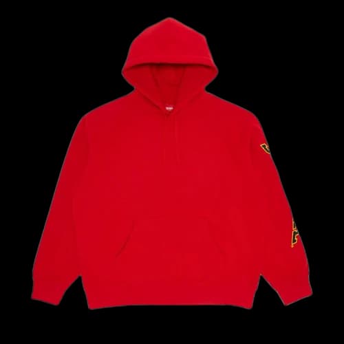Supreme Sleeve Arc Hooded Sweatshirt 'Red'