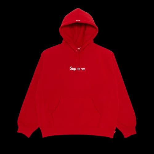 Supreme Box Logo Hooded Sweatshirt 'Red'