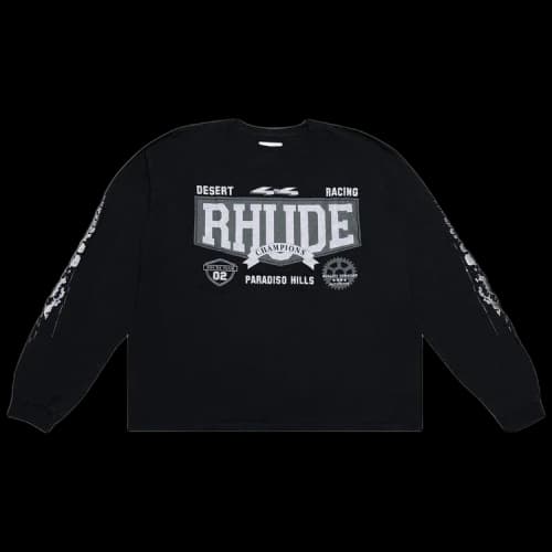 Rhude 4x4 Long-Sleeve Tee 'Vintage Black'