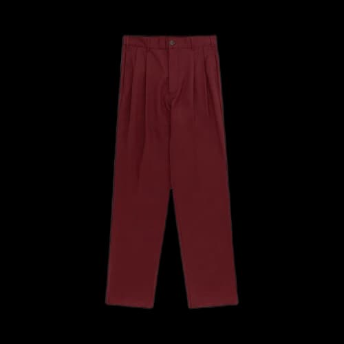 Aimé Leon Dore Double Pleated Wool Trouser 'Merlot'