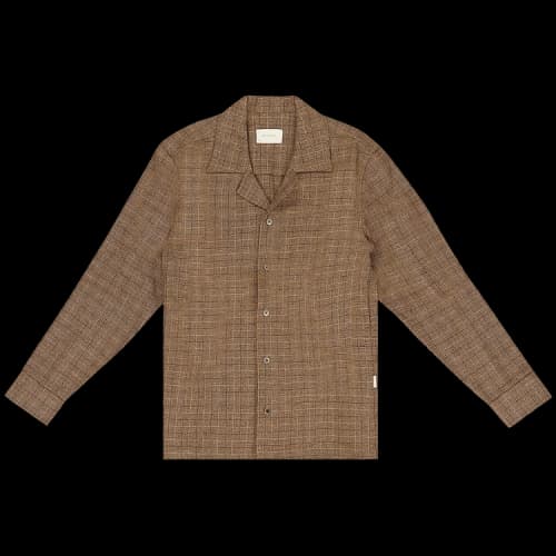 Aimé Leon Dore Jacquard Button Down Shirt 'Brown'