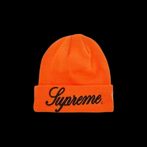 Supreme New Era Script Beanie 'Orange'