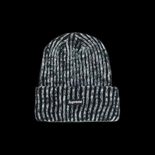 Supreme Rainbow Loose Guage Beanie 'Black'