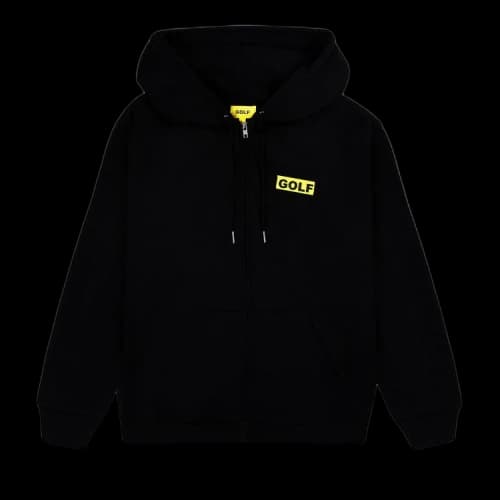 GOLF WANG Collage Zip Up Hoodie 'Black'