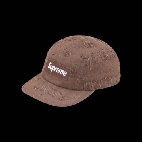 Supreme Lasered Denim Cap 'Brown'