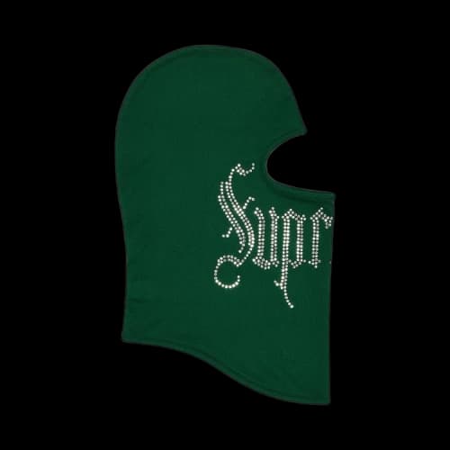 Supreme Rhinestone Balaclava 'Green'