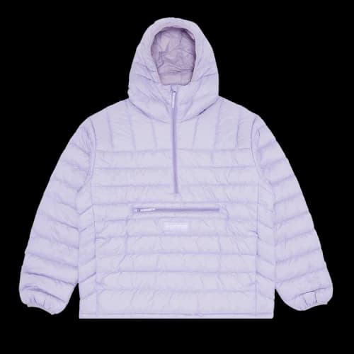 Supreme Micro Down Half Zip Hooded Pullover 'Lilac'