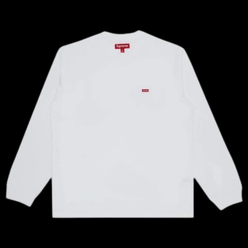 Supreme Small Box Long-Sleeve Tee 'White'