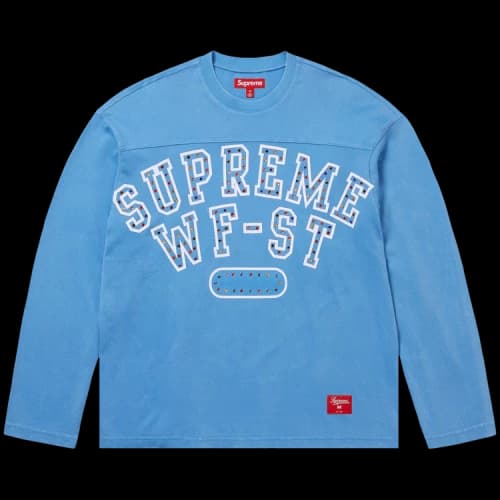 Supreme Athletic Studded Long-Sleeve Top 'Blue'