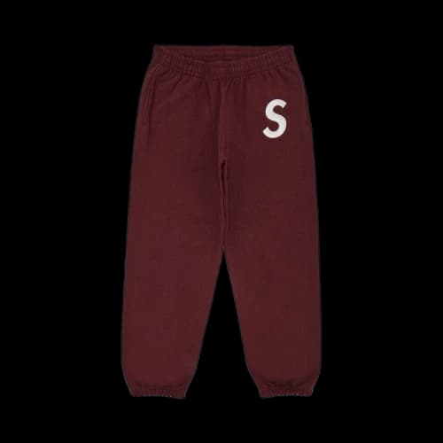 Supreme S Logo Sweatpant 'Maroon'
