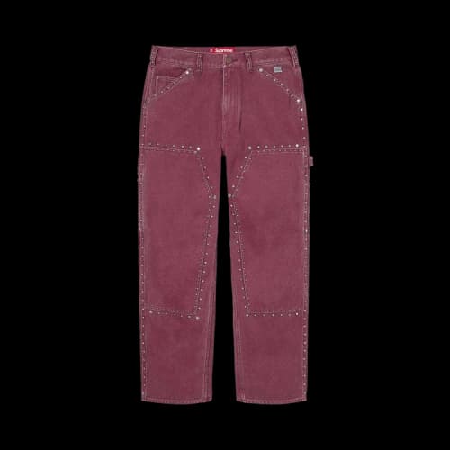 Supreme x b.b. Simon Studded Double Knee Painter Pant 'Burgundy'