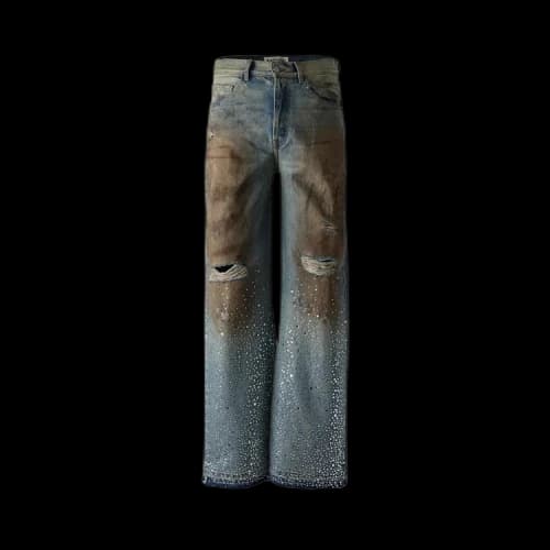 Satoshi Nakamoto Other Scenes Shattered Denim 'Dirty Blue'