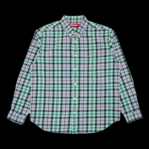 Supreme Plaid Flannel Shirt 'Blue'