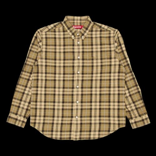 Supreme Plaid Flannel Shirt 'Tan'